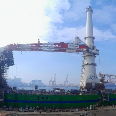 Crane from Huisman supports offshore clean energy production in Taiwan